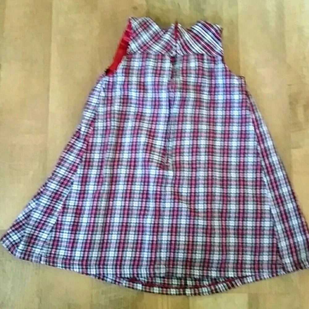 Gymboree‎ Red Plaid Jumper Dress Size 5T